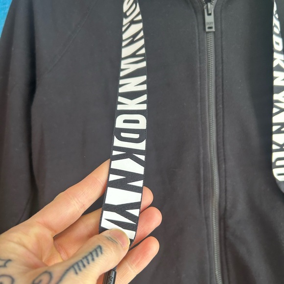 DKNY Sport Black Sport Zip-Up Hoodie - Picture 4 of 10